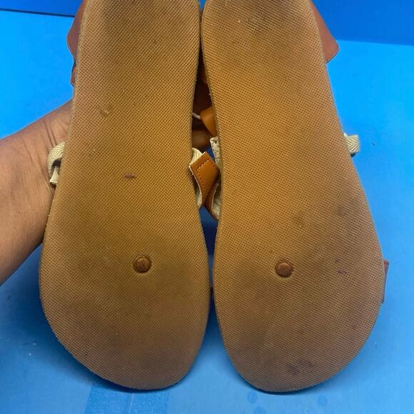 RARE Aintap Leather Turkish Strappy Sandals Flats Size 37 US 6.5 - Picture 11 of 11